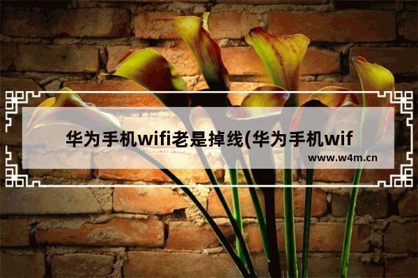 华为手机wifi老是掉线(华为手机wifi掉线怎么回事)