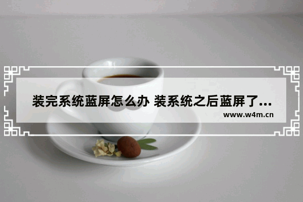 装完系统蓝屏怎么办 装系统之后蓝屏了怎么办