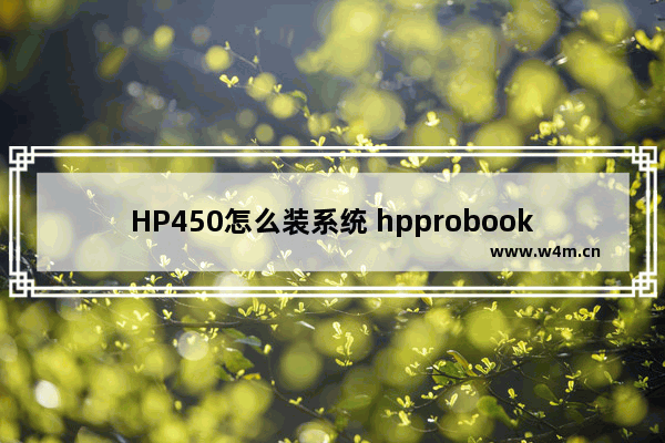 HP450怎么装系统 hpprobook450g5安装win7