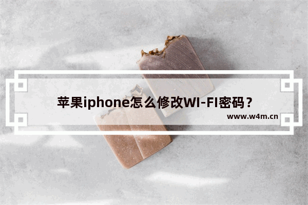 苹果iphone怎么修改WI-FI密码？