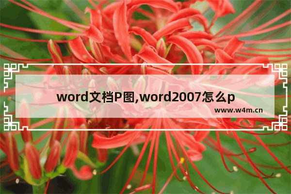 word文档P图,word2007怎么p图