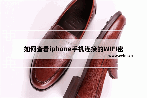 如何查看iphone手机连接的WIFI密码