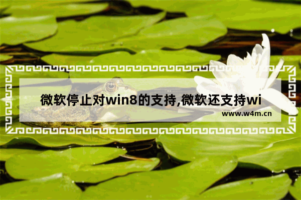 微软停止对win8的支持,微软还支持win8.1吗