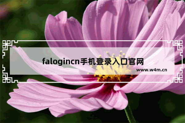 falogincn手机登录入口官网