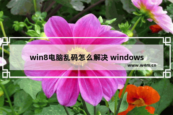 win8电脑乱码怎么解决 windows显示乱码