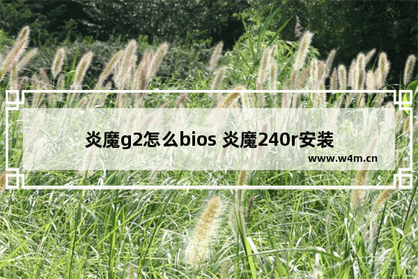 炎魔g2怎么bios 炎魔240r安装