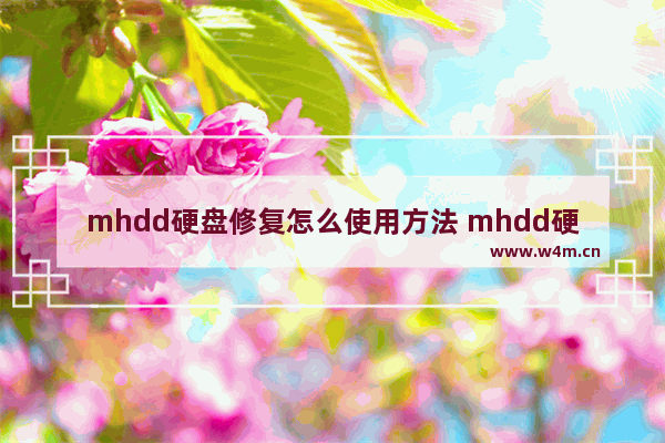 mhdd硬盘修复怎么使用方法 mhdd硬盘修复教程