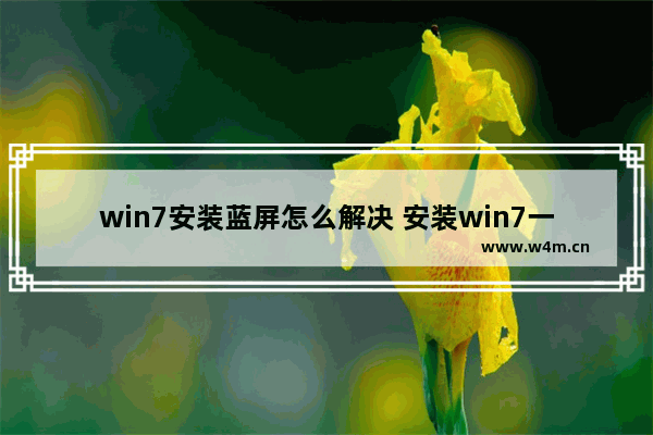 win7安装蓝屏怎么解决 安装win7一直蓝屏重启怎么办