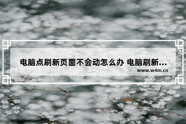 电脑点刷新页面不会动怎么办 电脑刷新界面出不来