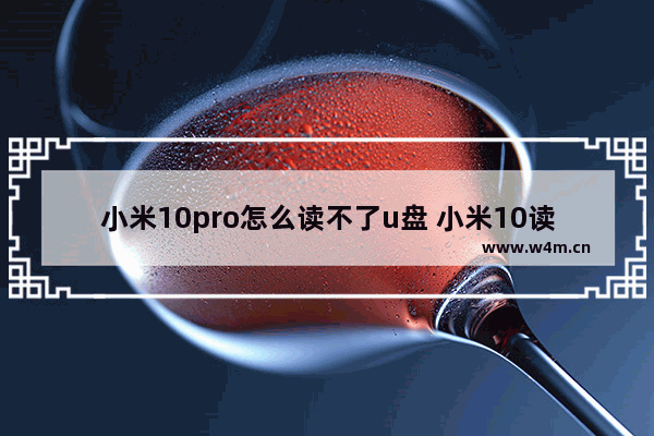 小米10pro怎么读不了u盘 小米10读不出u盘