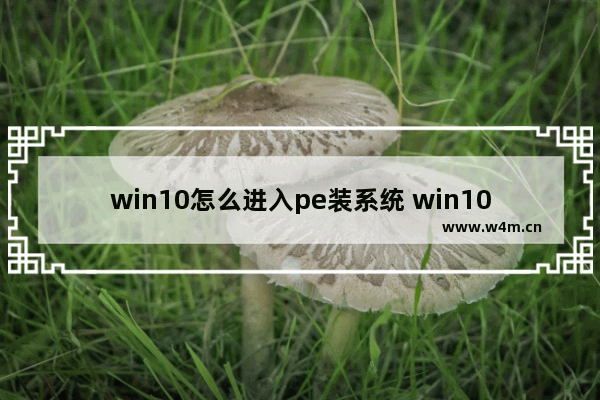 win10怎么进入pe装系统 win10怎样进入pe系统