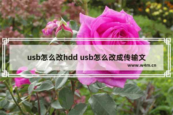 usb怎么改hdd usb怎么改成传输文件