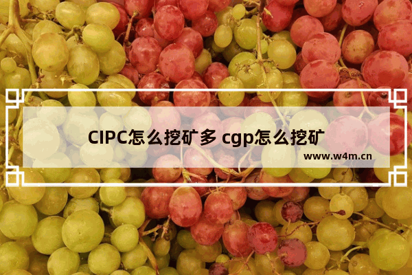 CIPC怎么挖矿多 cgp怎么挖矿