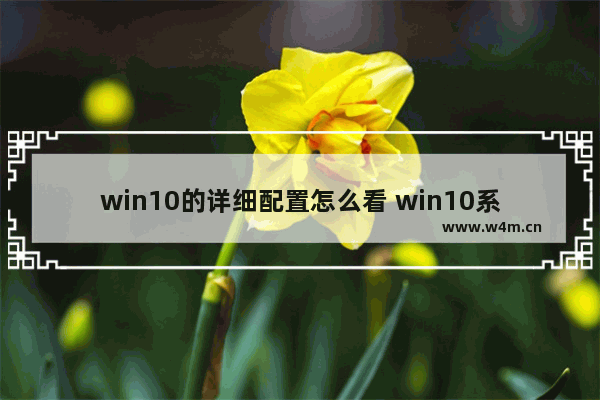 win10的详细配置怎么看 win10系统配置怎么看