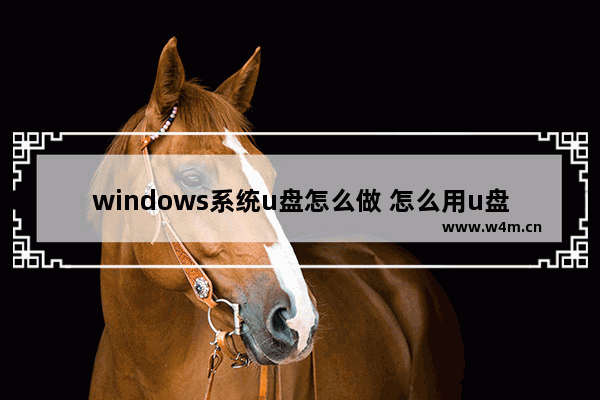 windows系统u盘怎么做 怎么用u盘制作win10系统盘