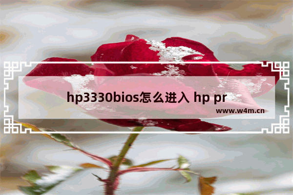 hp3330bios怎么进入 hp pro3330进入bios