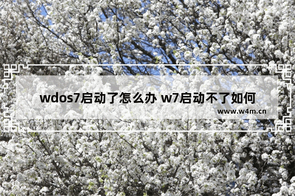 wdos7启动了怎么办 w7启动不了如何恢复