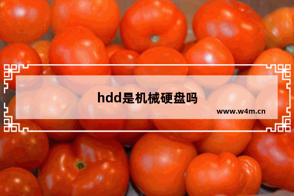 hdd是机械硬盘吗