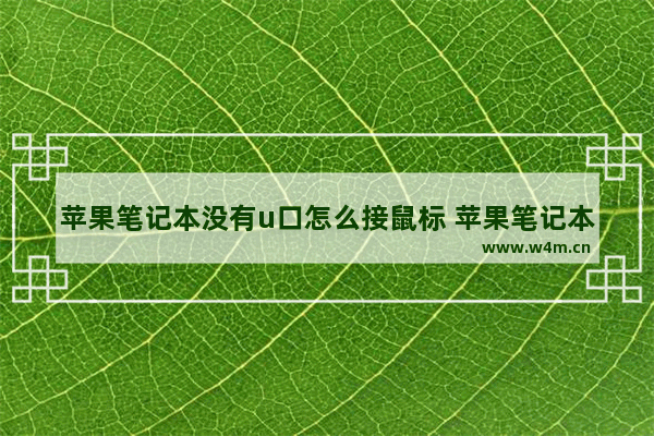 苹果笔记本没有u口怎么接鼠标 苹果笔记本没有u盘插口