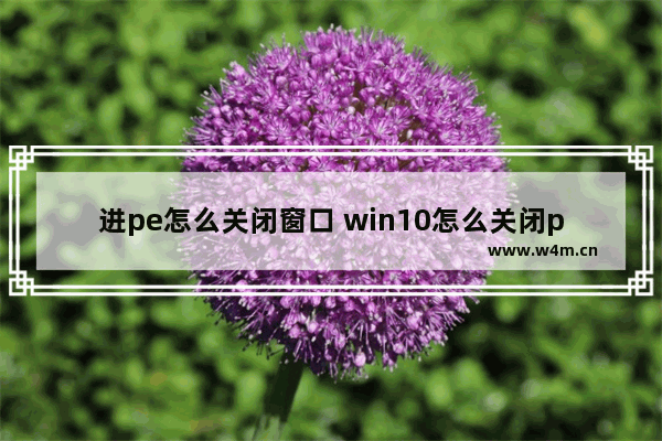 进pe怎么关闭窗口 win10怎么关闭pe选择界面