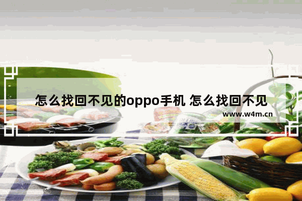 怎么找回不见的oppo手机 怎么找回不见的oppo手机号