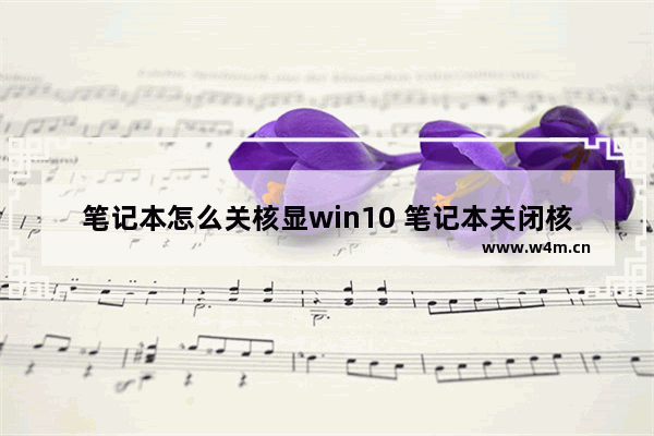 笔记本怎么关核显win10 笔记本关闭核显独显用不了