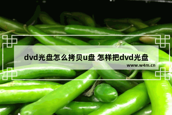 dvd光盘怎么拷贝u盘 怎样把dvd光盘复制到u盘上