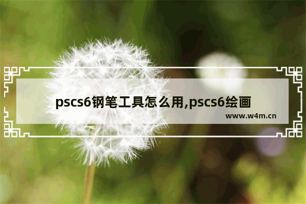 pscs6钢笔工具怎么用,pscs6绘画教程