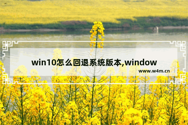 win10怎么回退系统版本,windows10怎么回退到以前的版本