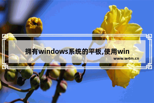 拥有windows系统的平板,使用windows系统的平板电脑