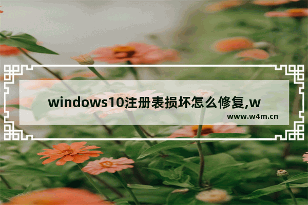 windows10注册表损坏怎么修复,windows注册表损坏怎么修复