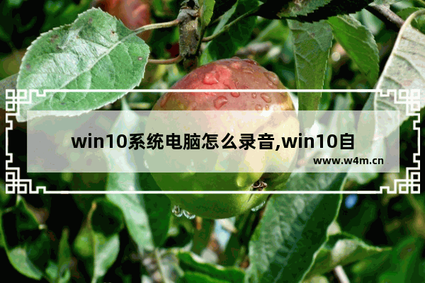 win10系统电脑怎么录音,win10自带录音机内录