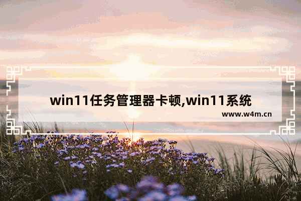 win11任务管理器卡顿,win11系统运行慢