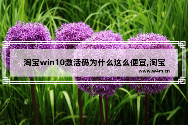 淘宝win10激活码为什么这么便宜,淘宝买的windows10激活码可靠吗