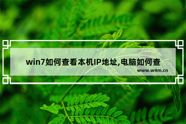 win7如何查看本机IP地址,电脑如何查看本机IP