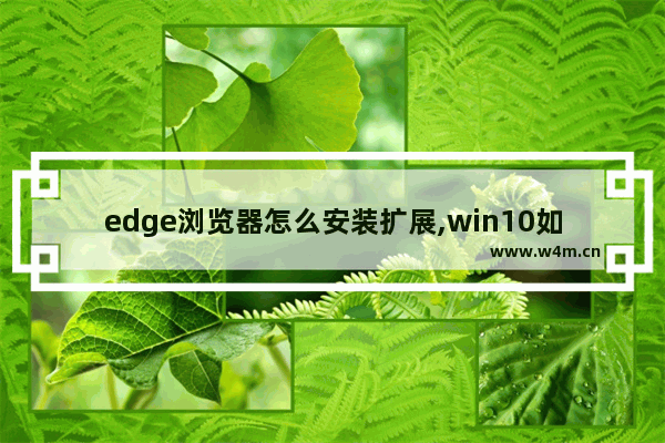 edge浏览器怎么安装扩展,win10如何安装edge浏览器