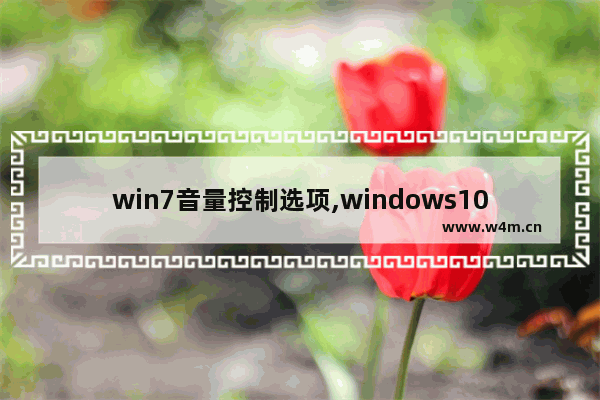 win7音量控制选项,windows10系统音量和设置