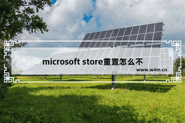 microsoft store重置怎么不见了,windows10专业版怎么重置