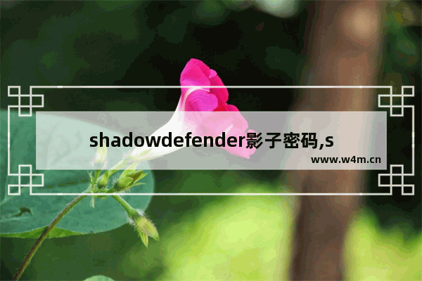 shadowdefender影子密码,shadow defender下载