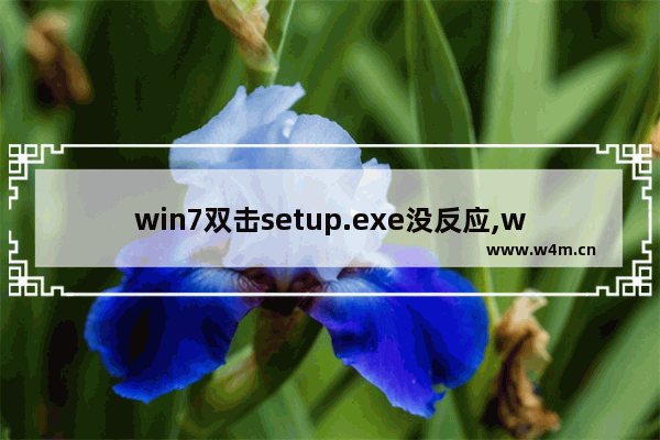 win7双击setup.exe没反应,win10打开setup没反应