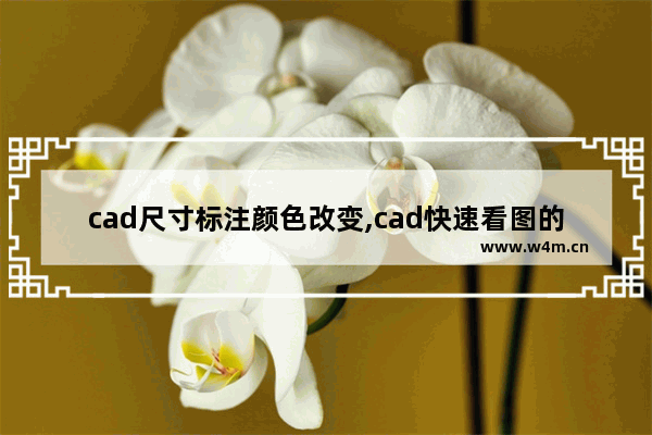 cad尺寸标注颜色改变,cad快速看图的标注尺寸单位修改