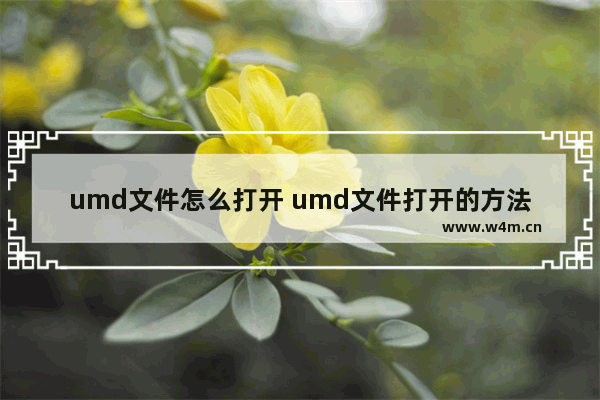 umd文件怎么打开 umd文件打开的方法