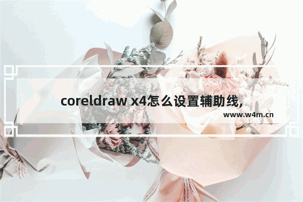 coreldraw x4怎么设置辅助线,coreldraw x7工具栏怎么调出来