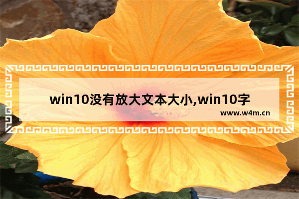 win10没有放大文本大小,win10字体如何放大