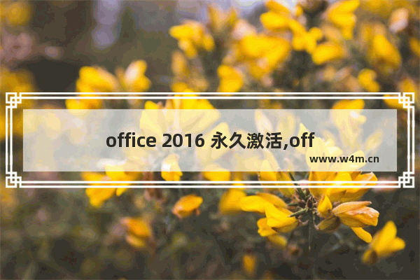 office 2016 永久激活,office2013安装及激活教程