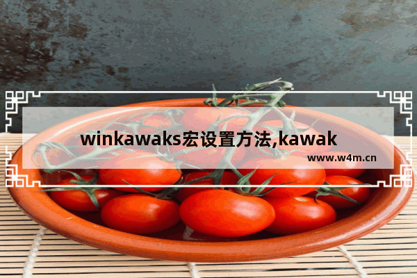 winkawaks宏设置方法,kawaks怎么设置宏