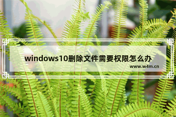 windows10删除文件需要权限怎么办,win10文件夹删不掉需要权限怎么回事