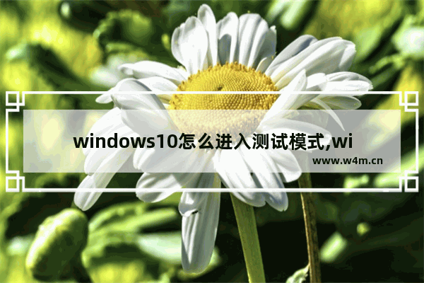 windows10怎么进入测试模式,win10测试模式打不开