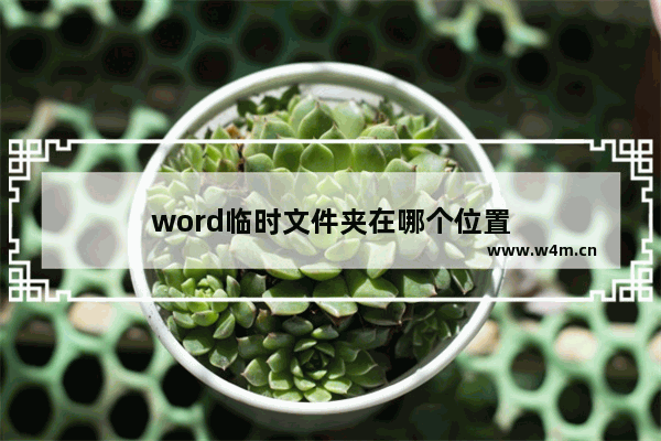 word临时文件夹在哪个位置