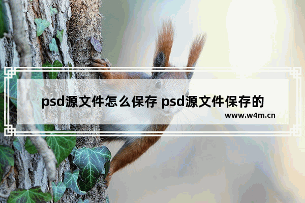 psd源文件怎么保存 psd源文件保存的步骤